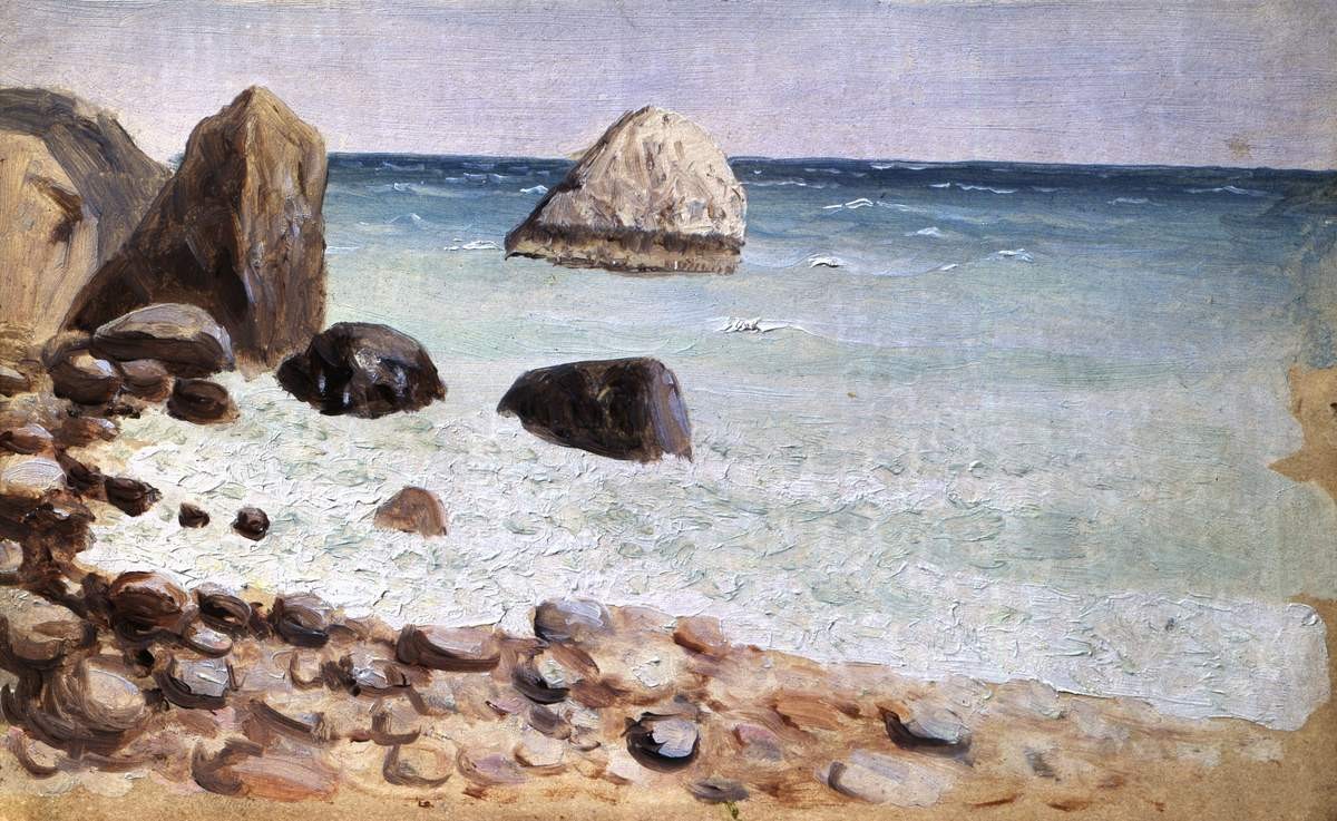 Скалистый морской берег. Крым, Arkhip Kuindzhi, between 1885 and 1890