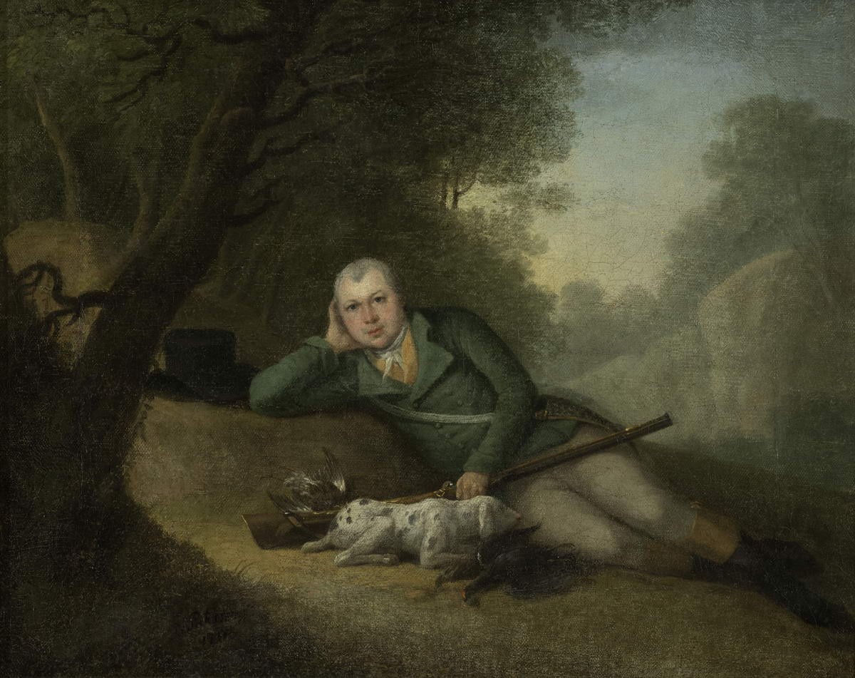 Охотник с собакой, Patersen Benyamin, 1793