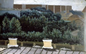 Вид из окна квартиры А. И. Куинджи в Петербурге на углу 6-й линии и Малого проспекта Васильевского острова
