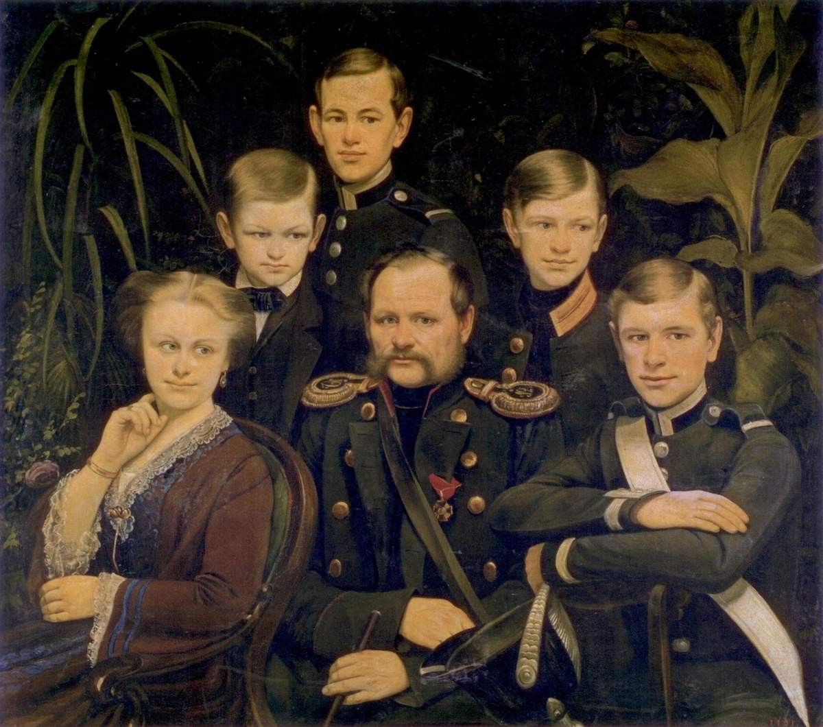 Портрет семьи Таровых, no later than 1855