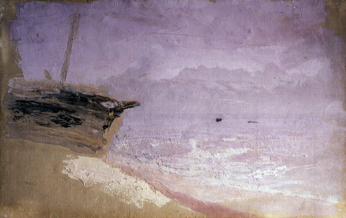Море. Серый день. Мариуполь, Arkhip Kuindzhi, 1870s