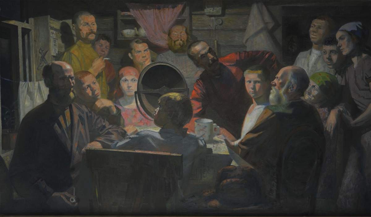 Слушают доклад И. В. Сталина, Vladimir Malagis, 1933