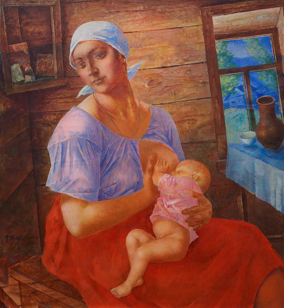 Мать, Kuzma Petrov-Vodkin, 1915