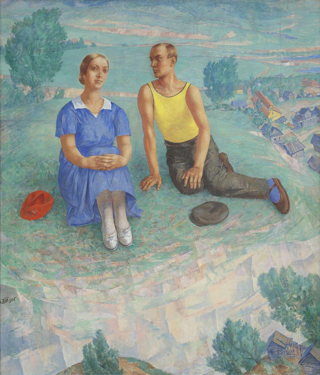 Весна, Kuzma Petrov-Vodkin, 1935