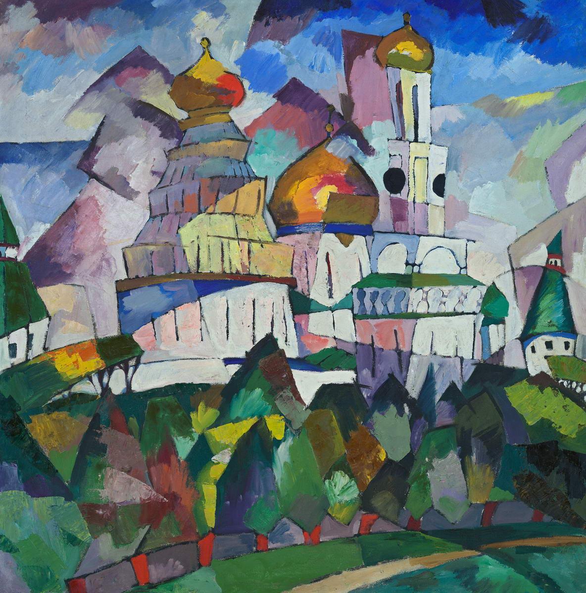 Церкви. Новый Иерусалим, Aristarkh Lentulov, 1917