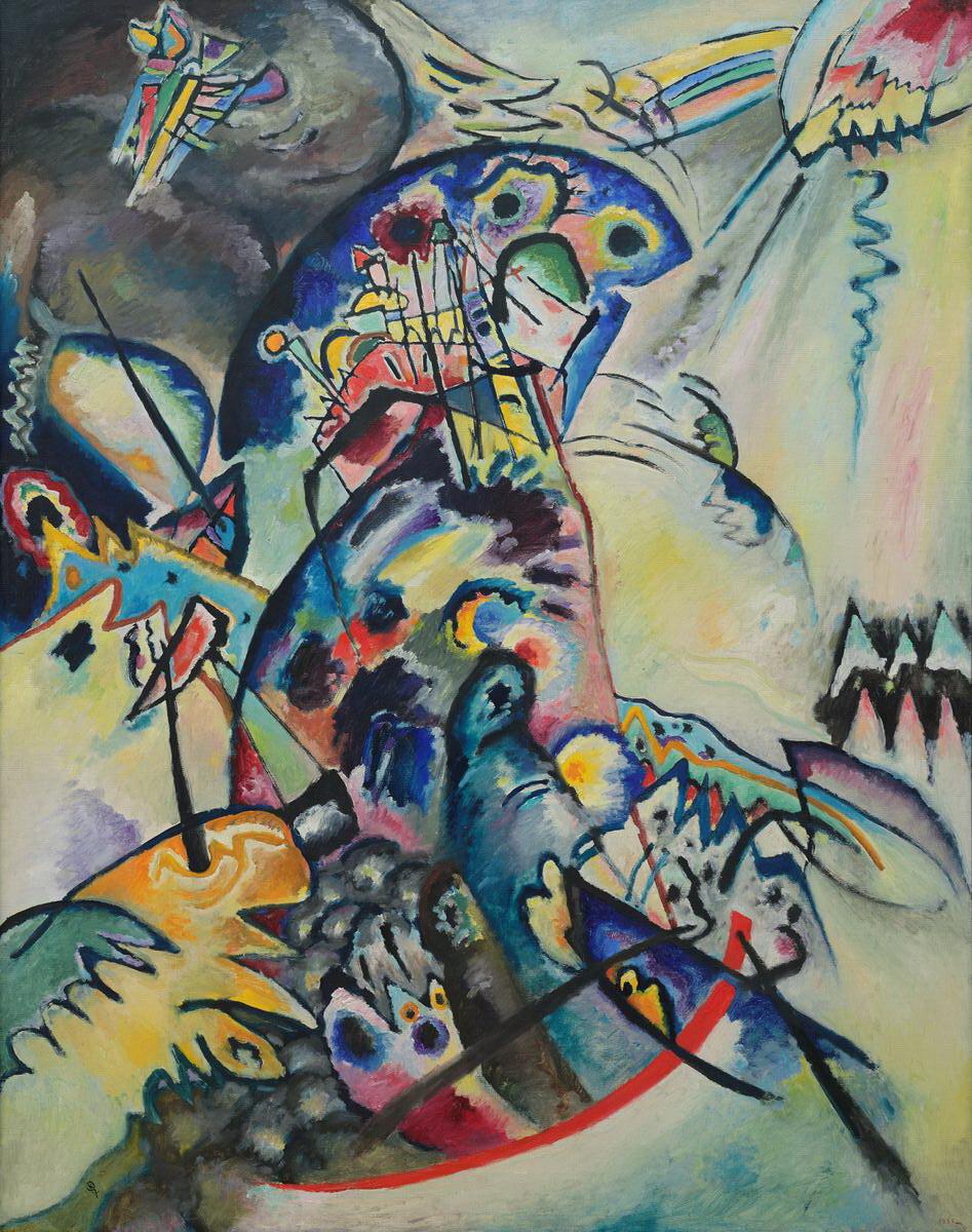 Синий гребень, Vasily Kandinsky, 1917