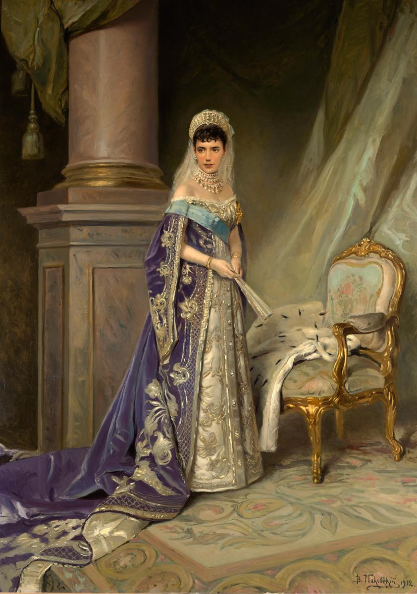 Портрет императрицы Марии Федоровны, Vladimir Makovsky, 1912