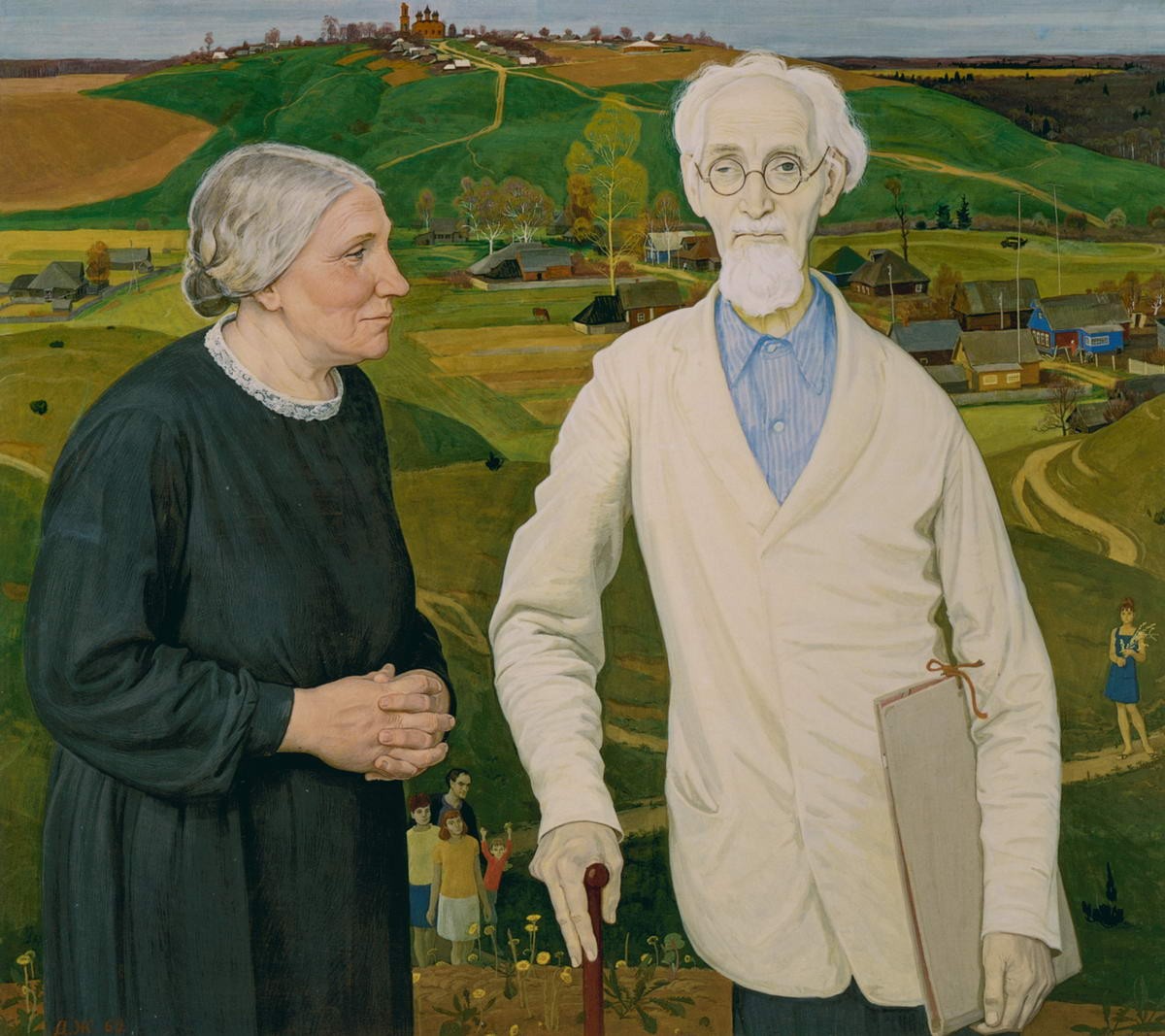 Семья художника. Чернышевы, Dmitri Zhilinsky, 1969
