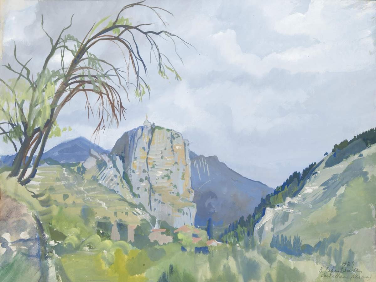 Альпийский пейзаж, Zinaida Serebryakova, 1929