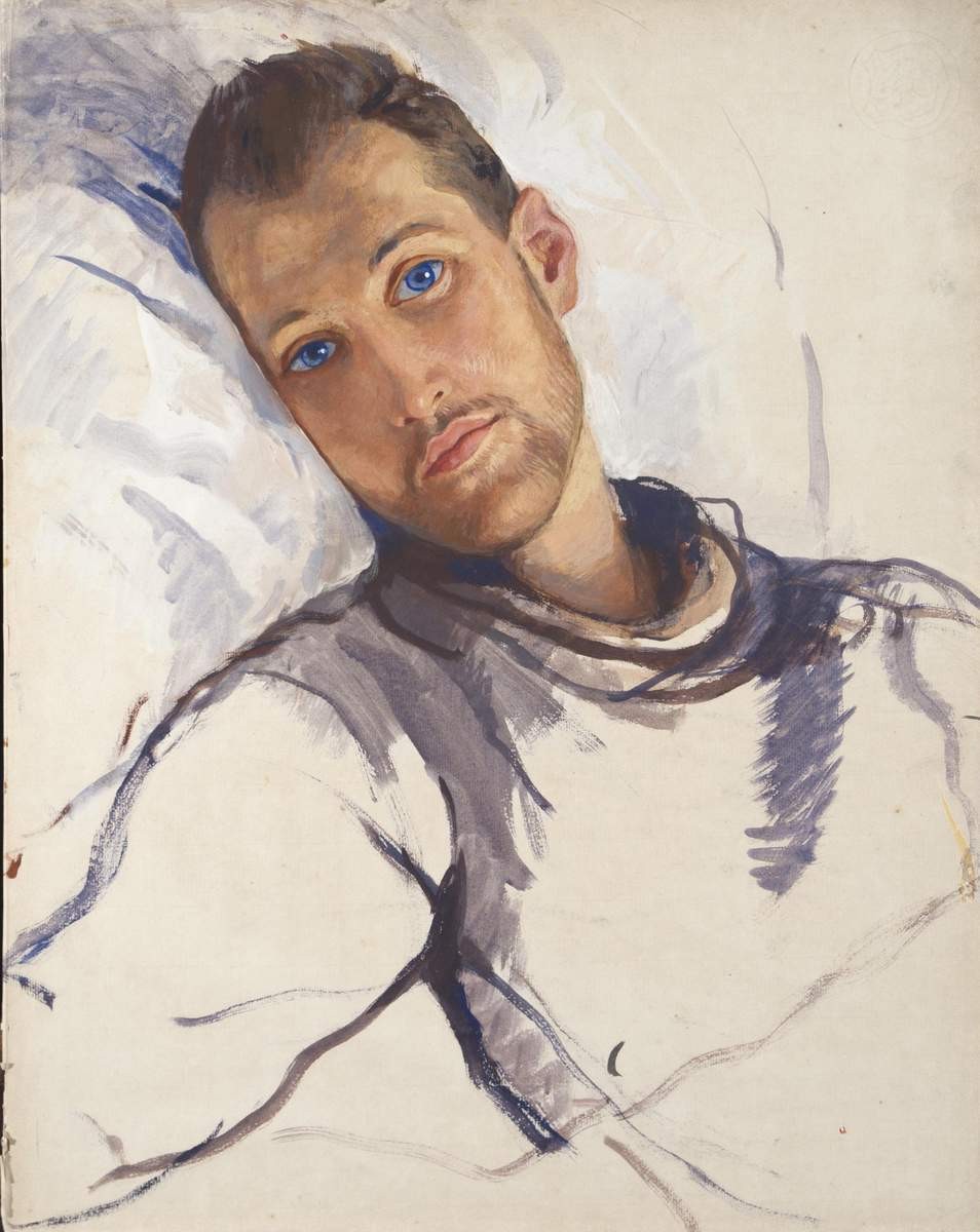 Портрет Сергея Эрнста, Zinaida Serebryakova, 1922