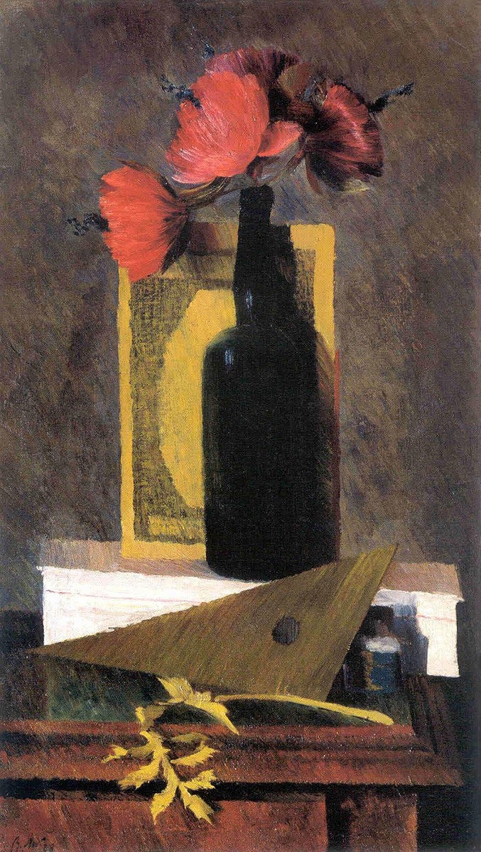 Натюрморт. Бумажные цветы и треугольник, Vladimir Lebedev, 1928