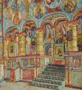 Интерьер церкви Спаса на Сенях в Ростове Великом