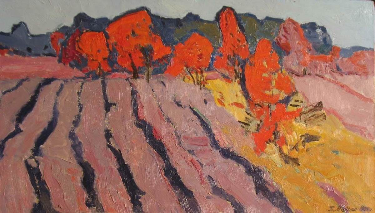 Осенние деревья, Gavriil Malish, 1950