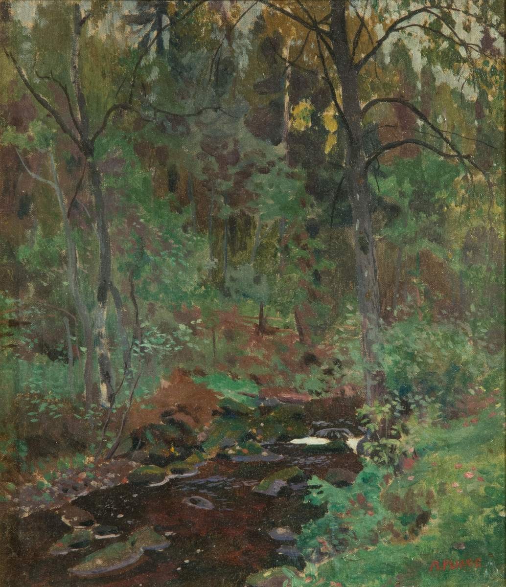 Речка в лесу, Arkady Rylov, 1925