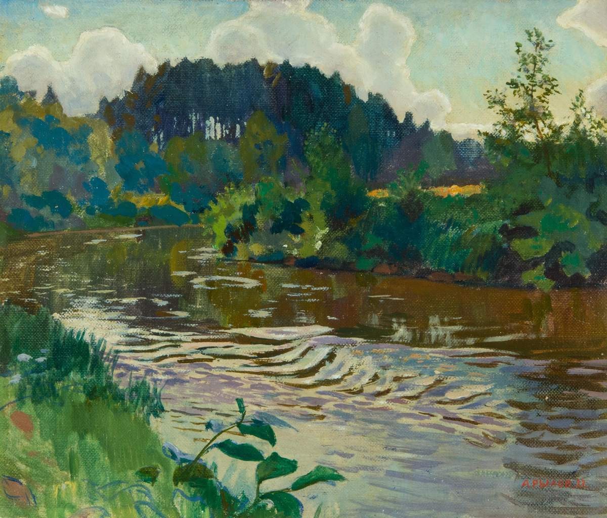 Быстрая речка, Arkady Rylov, 1927