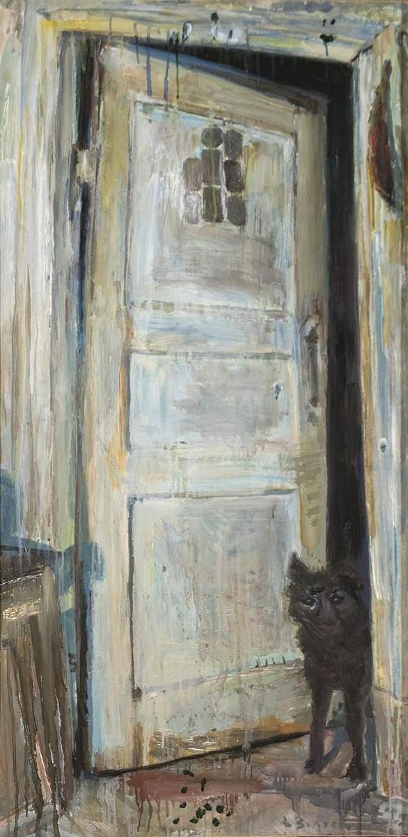 Дверь (Явление бога Волоса в виде гостя в дверях), Felix Volosenkov, 1977