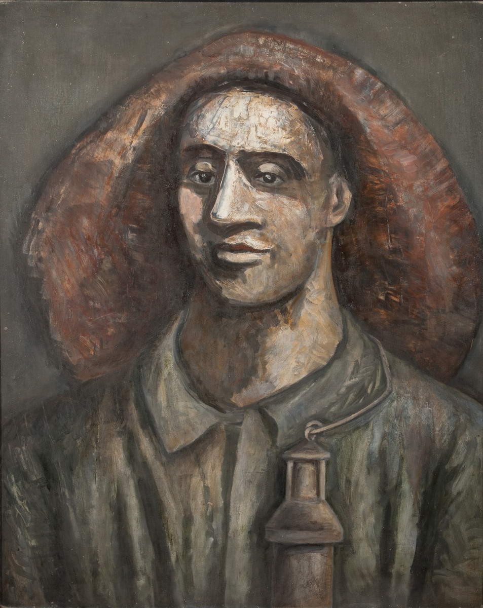 Шахтер с лампой, Petr Alekseyevich Osolodkov, 1932