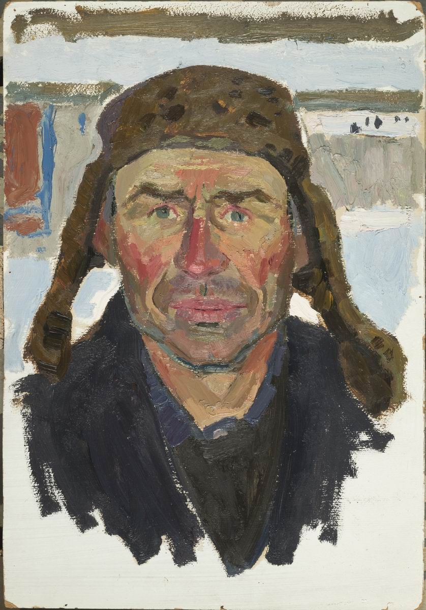 Мужская голова, Victor Popkov, 1963