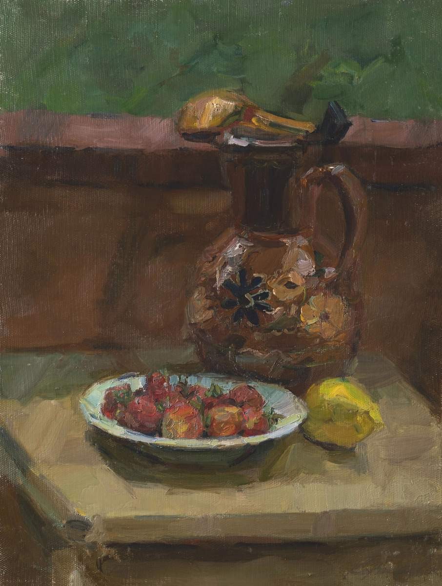 Натюрморт с ягодами, Geliy Korzhev, 1949