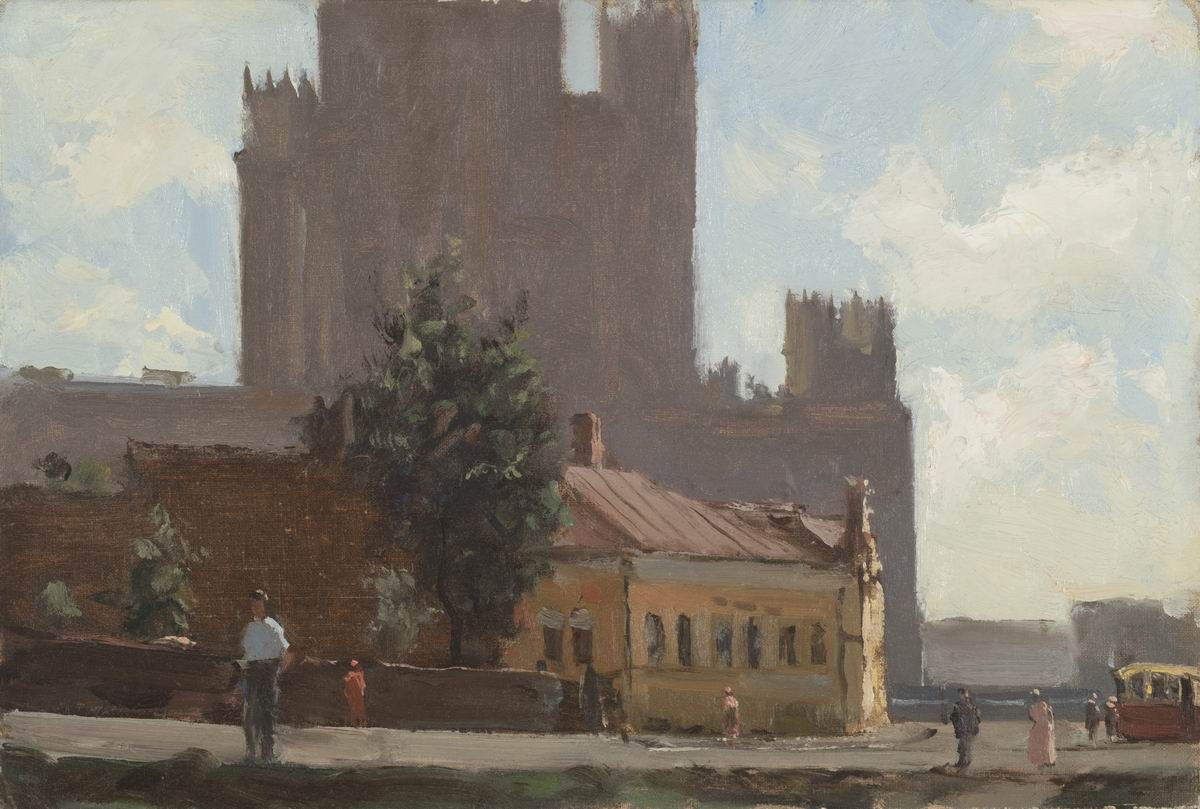 Москва. Котельническая набережная, Mikhail Kupriyanov, 1947