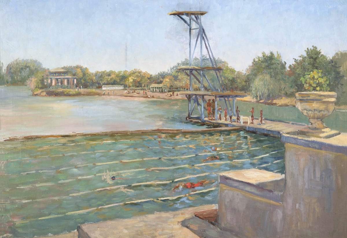 Узбекистан. Плавательный бассейн, Konstantin Georgiyevich Grigoryants, 1930s–1950s
