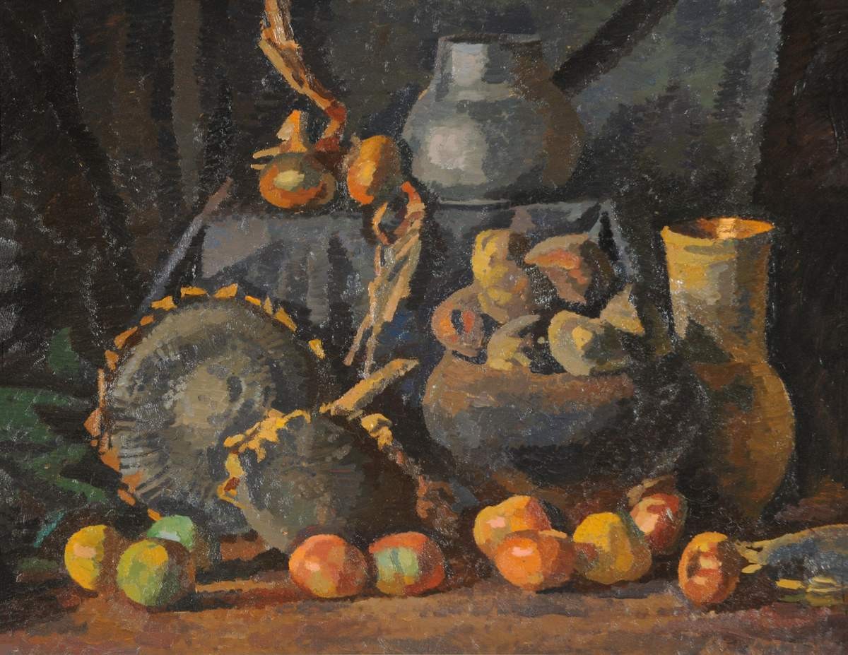 Натюрморт с чугунами, Viktor Ivanov, 1987