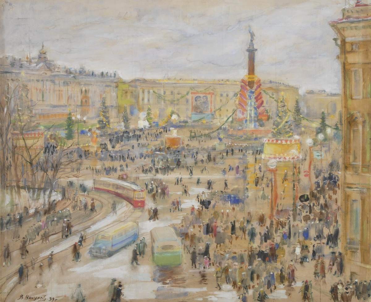 Елка на Дворцовой площади, Vasily Vikulov, 1939