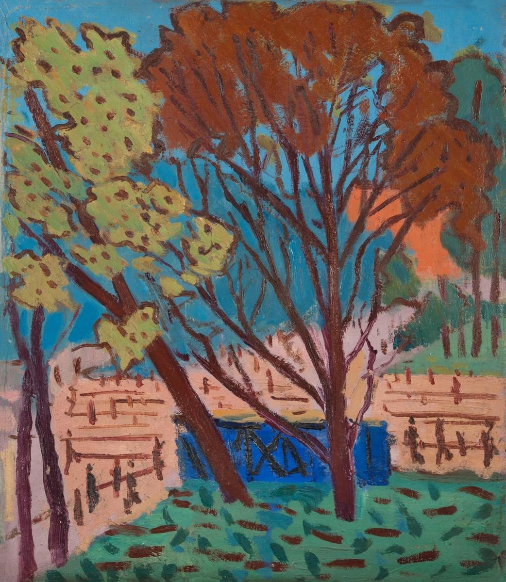 Осенний пейзаж, Aleksandr Isaakovich Rusakov, 1930