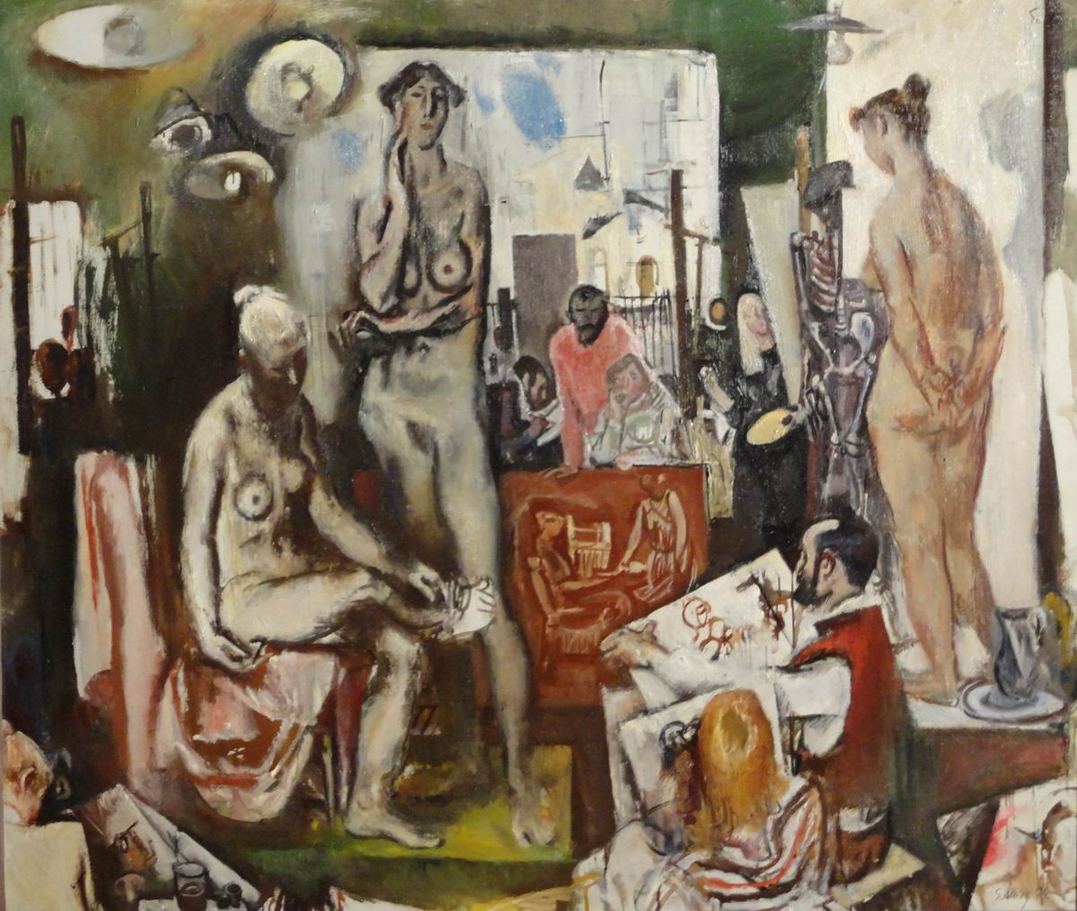 Мастерская, Evsey Moiseenko, 1974