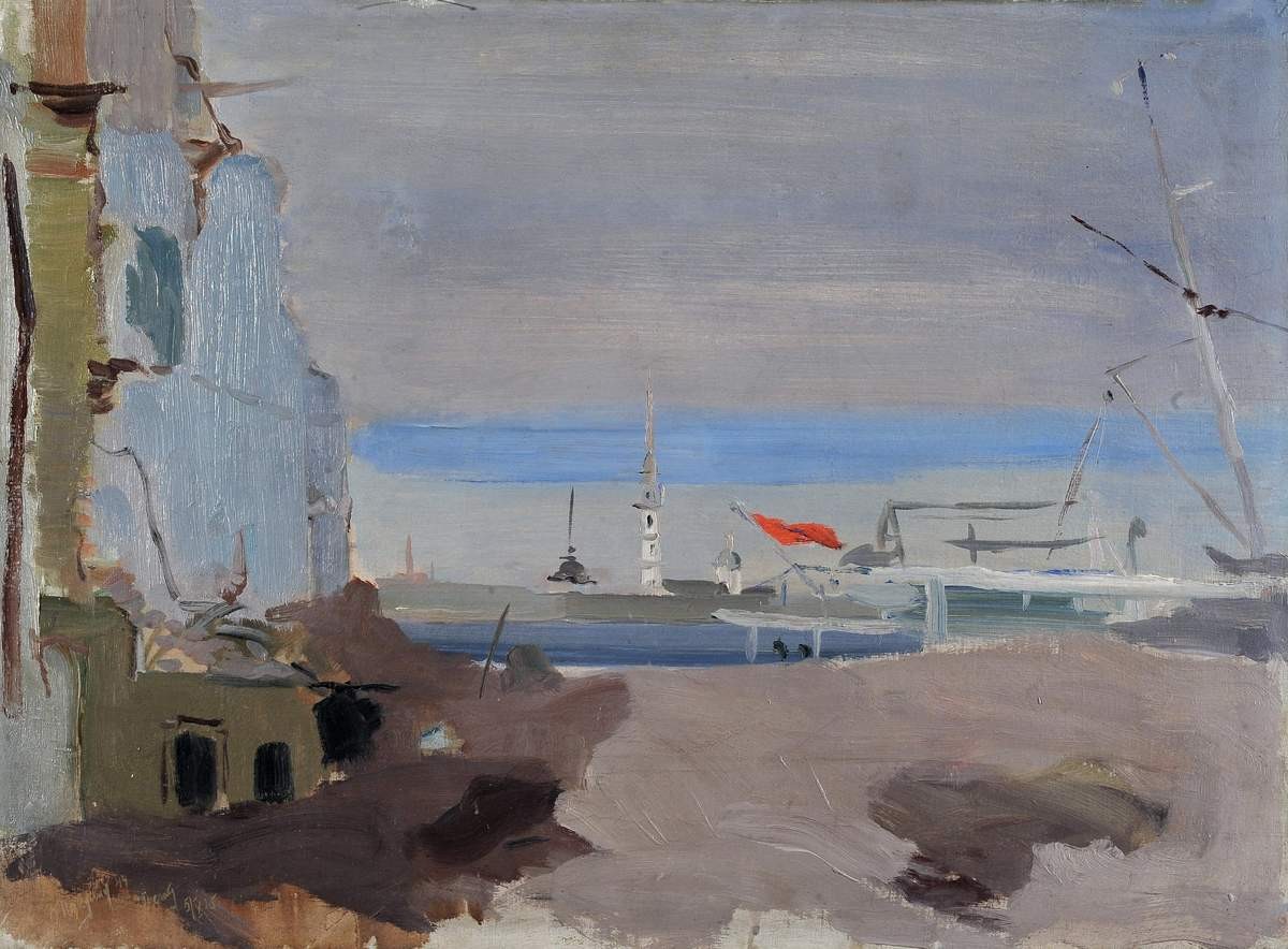 Разрушения на улице Халтурина, Vyacheslav Pakulin, 1944