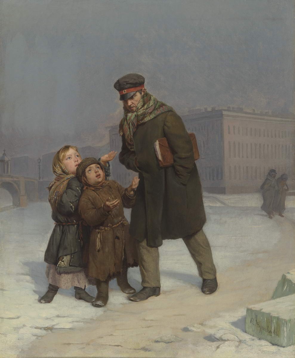 Дети-нищие, Firs Zhuravlev, 1860s