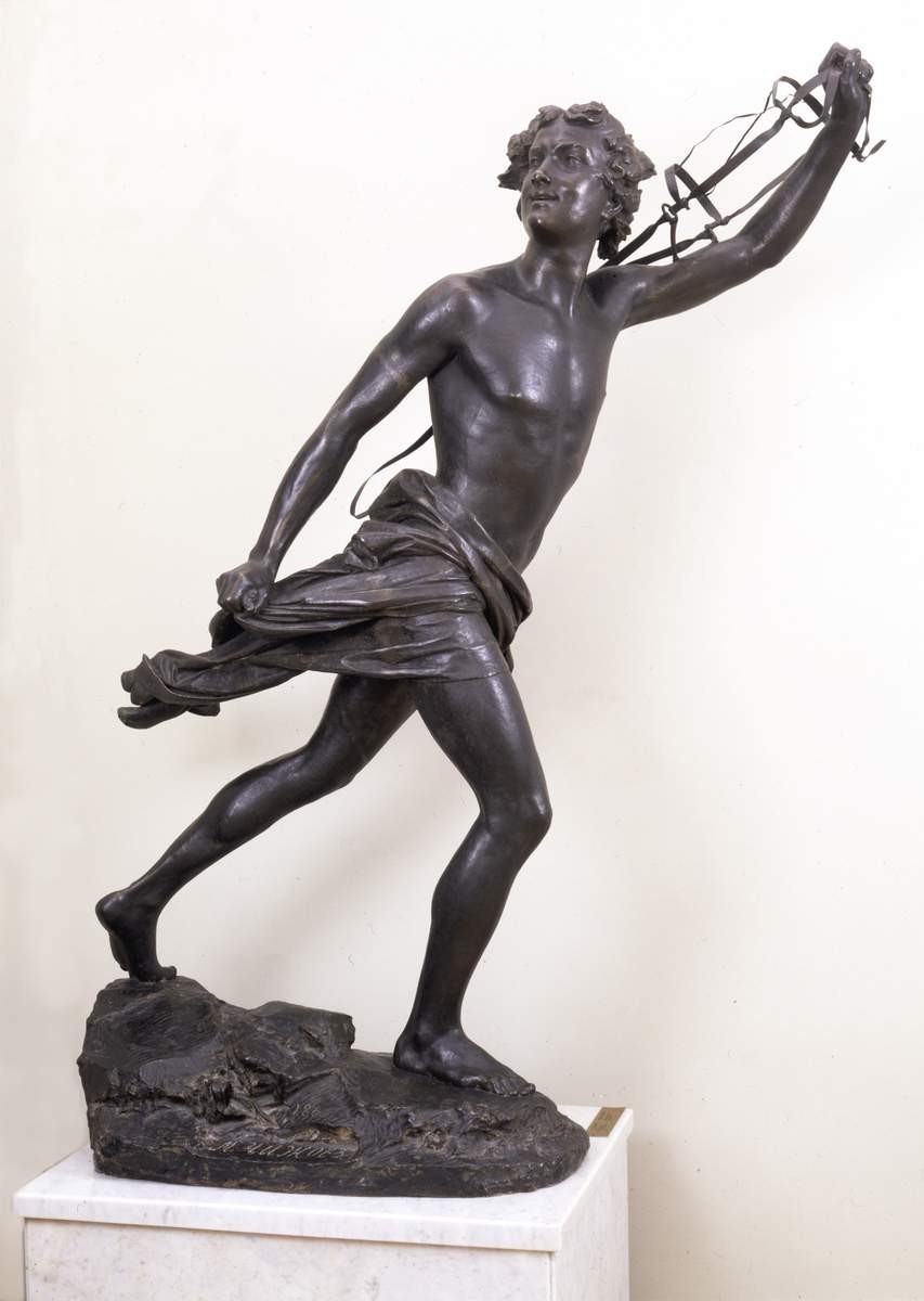 Киевлянин с уздечкой, пробегающий через стан печенегов, Matthew Chizhov, 1865