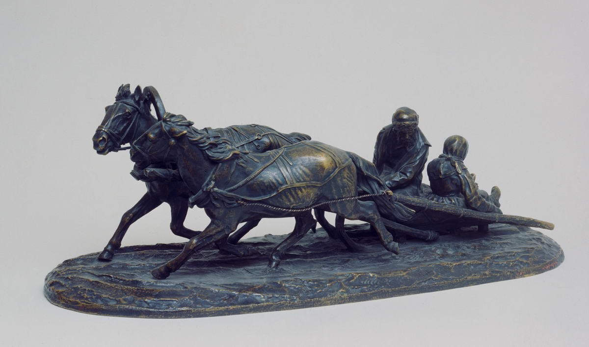 Отправление на базар, Yevgeny Lansere, 1870