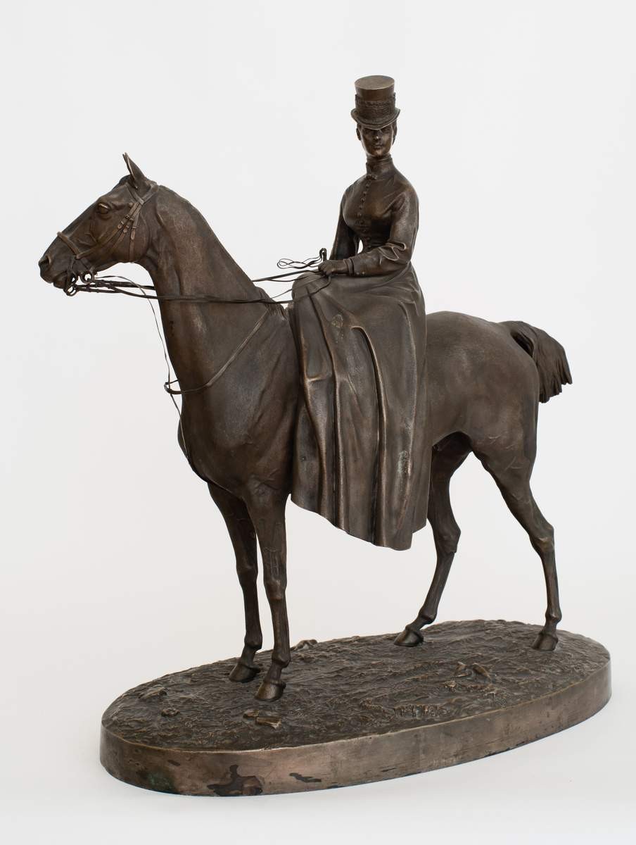 Императрица Мария Федоровна на коне, Yevgeny Lansere, 1880s