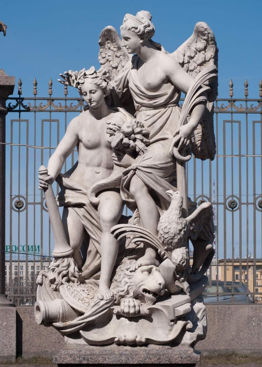 Мир и Победа («Ништадтский мир»), Pietro Baratta, 1722-1723