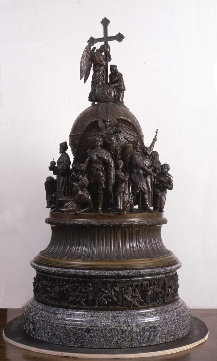 Модель памятника «Тысячелетию России», Mikhail Mikeshin, 1862