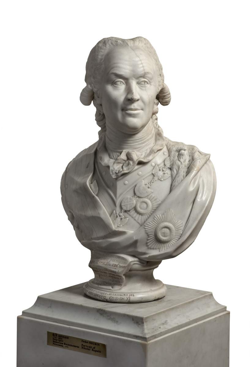 Портрет генерал-фельдмаршала князя Н. В. Репнина, Fedot Ivanovich Shubin, 1791