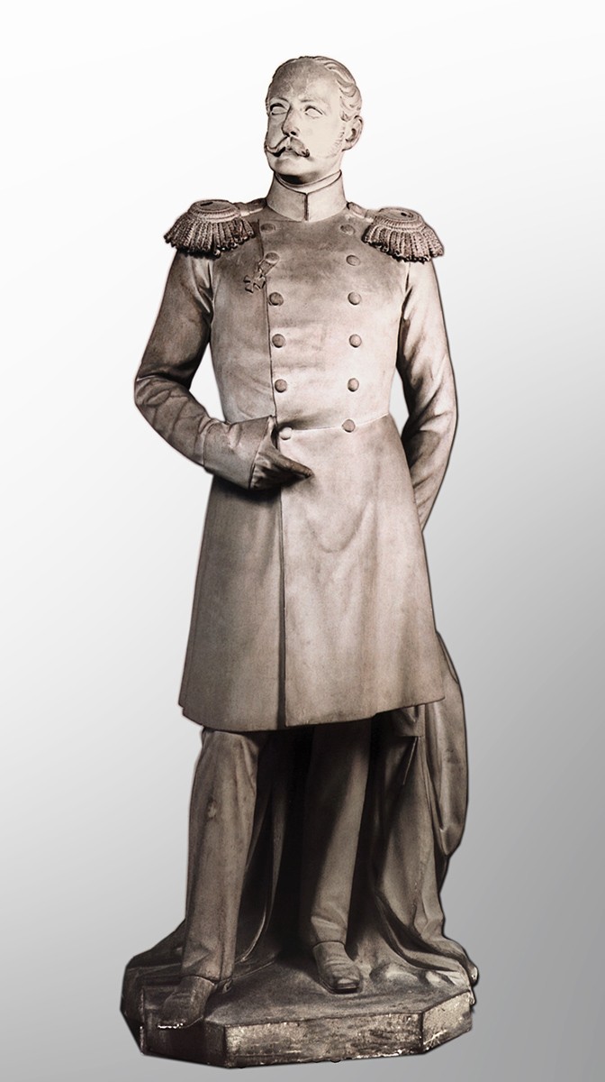 Статуя Николая I для парка Александрия в Петергофе, Robert Johann Salemann, 1867