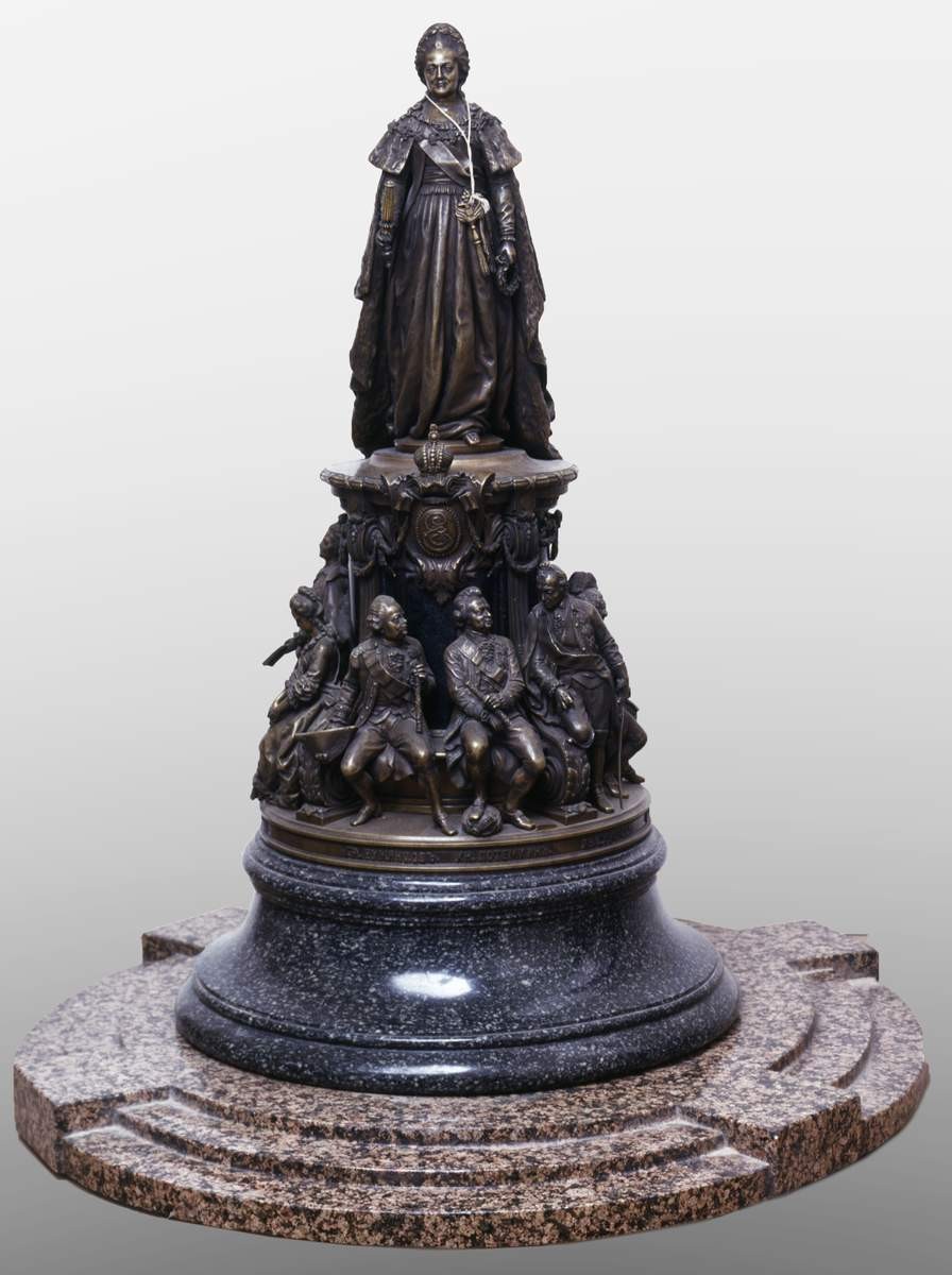 Уменьшенное повторение памятника Екатерине II для Петербурга, Mikhail Mikeshin, 1873