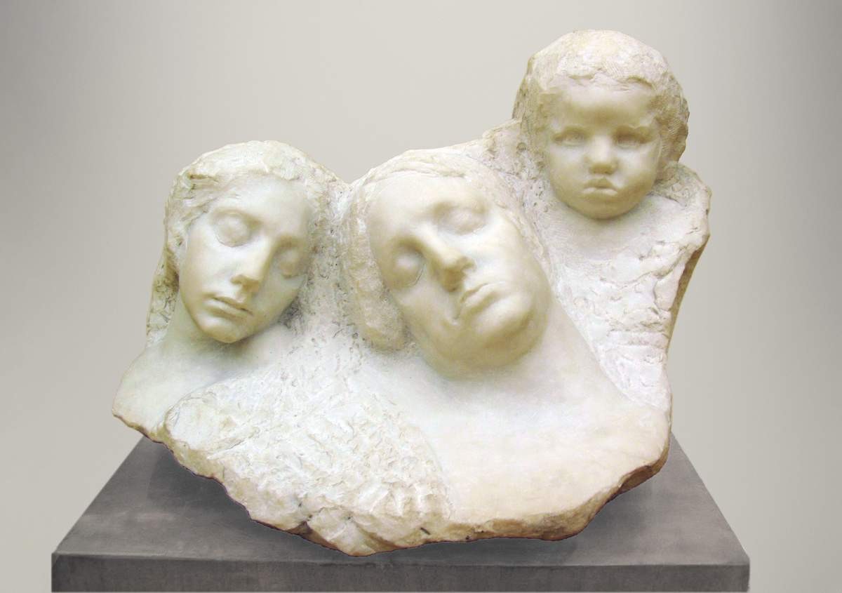 Спящие, Anna Golubkina, 1912