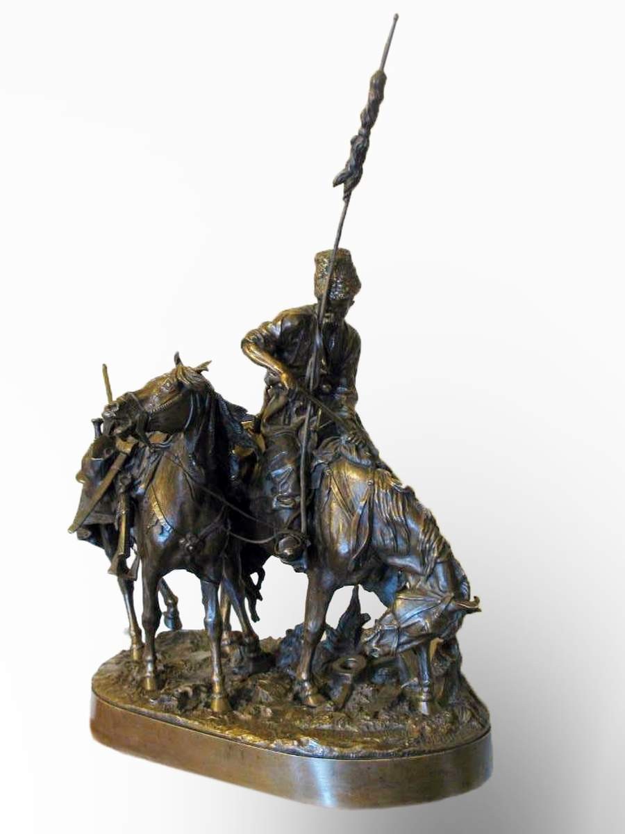 Запорожец после боя, Yevgeny Lansere, 1873