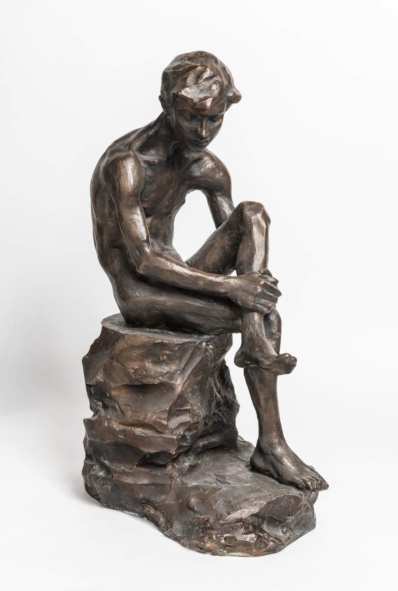 Сидящий юноша, Vera Mukhina, 1912