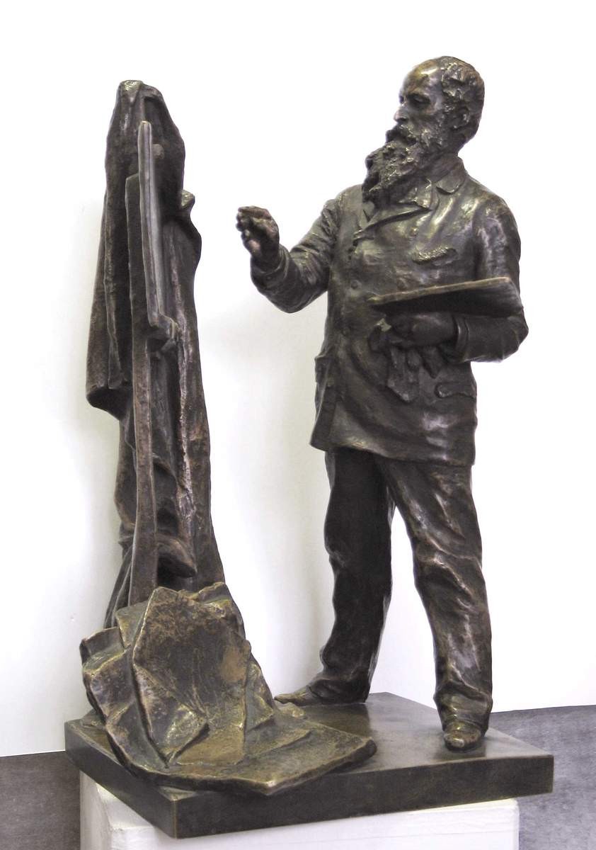 Художник Василий Васильевич Верещагин за работой, Ilya Guinzbourg, 1892