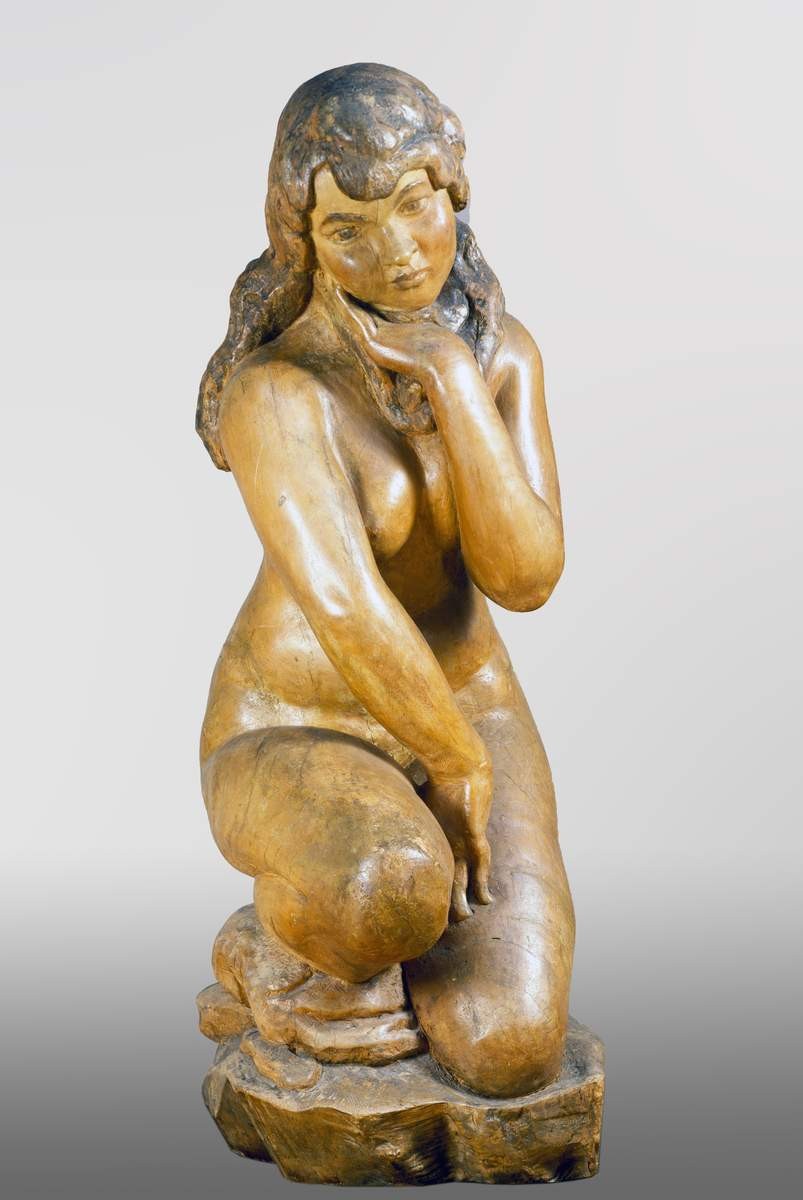 Купальщица, Sergey Timofeyevich Konyonkov, 1917