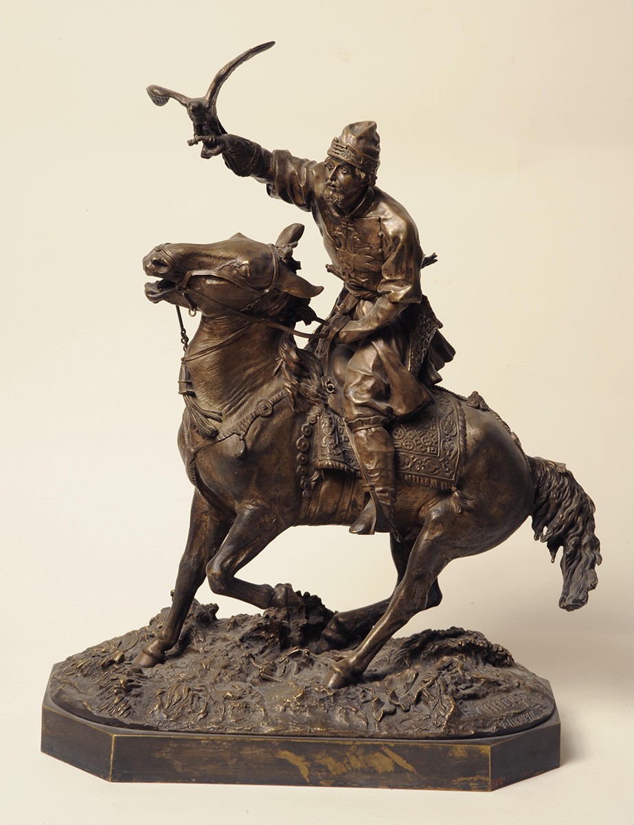 Царский сокольничий XVII века, Yevgeny Lansere, 1872