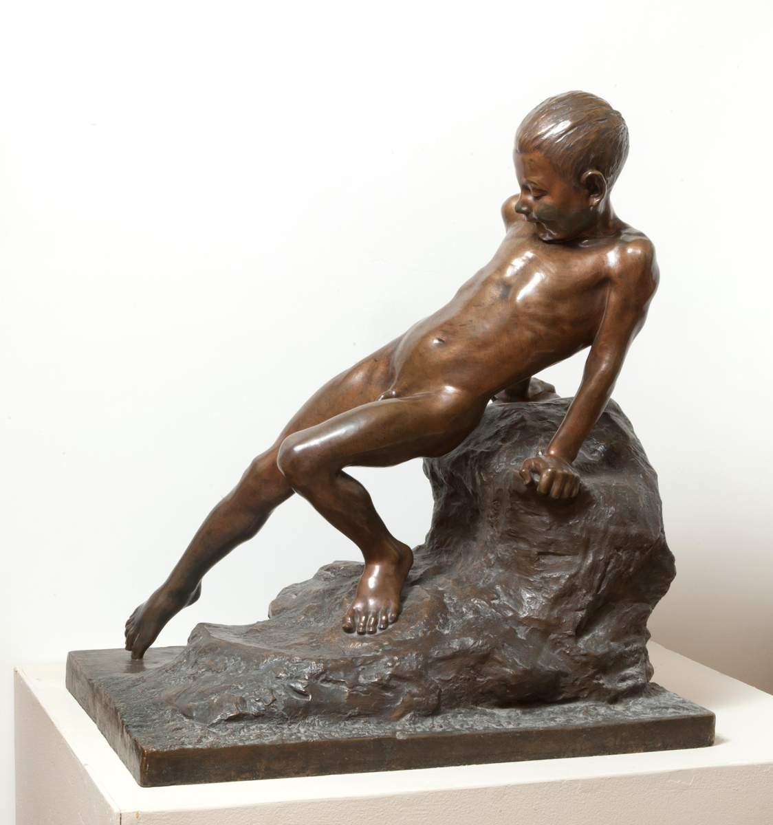 Мальчик, собирающийся купаться, Ilya Guinzbourg, 1886