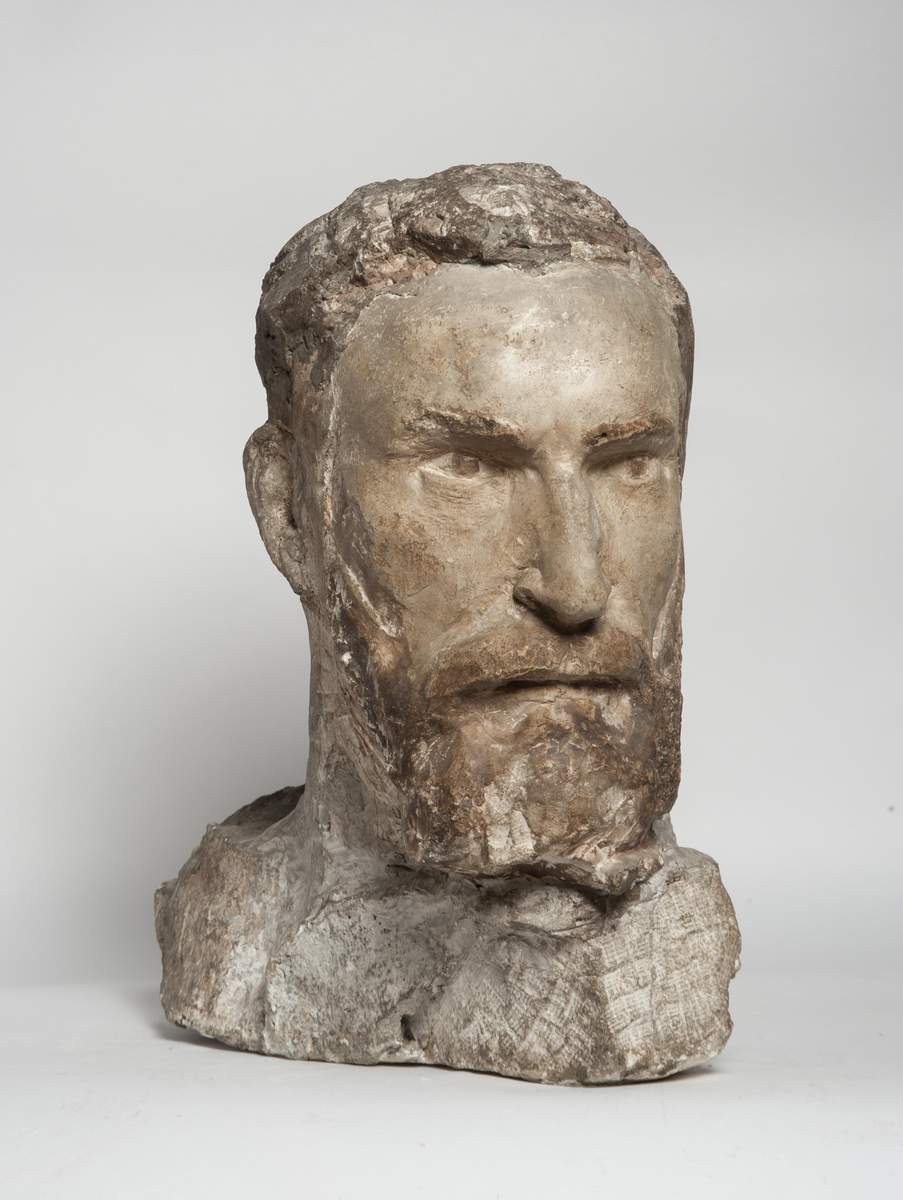 Автопортрет. Голова, Sergey Timofeyevich Konyonkov, 1916