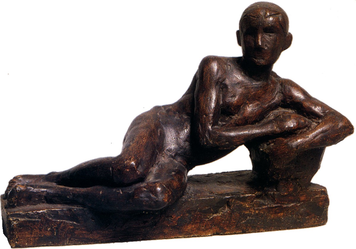 Лежащий мальчик, Alexander Matveyev, 1915
