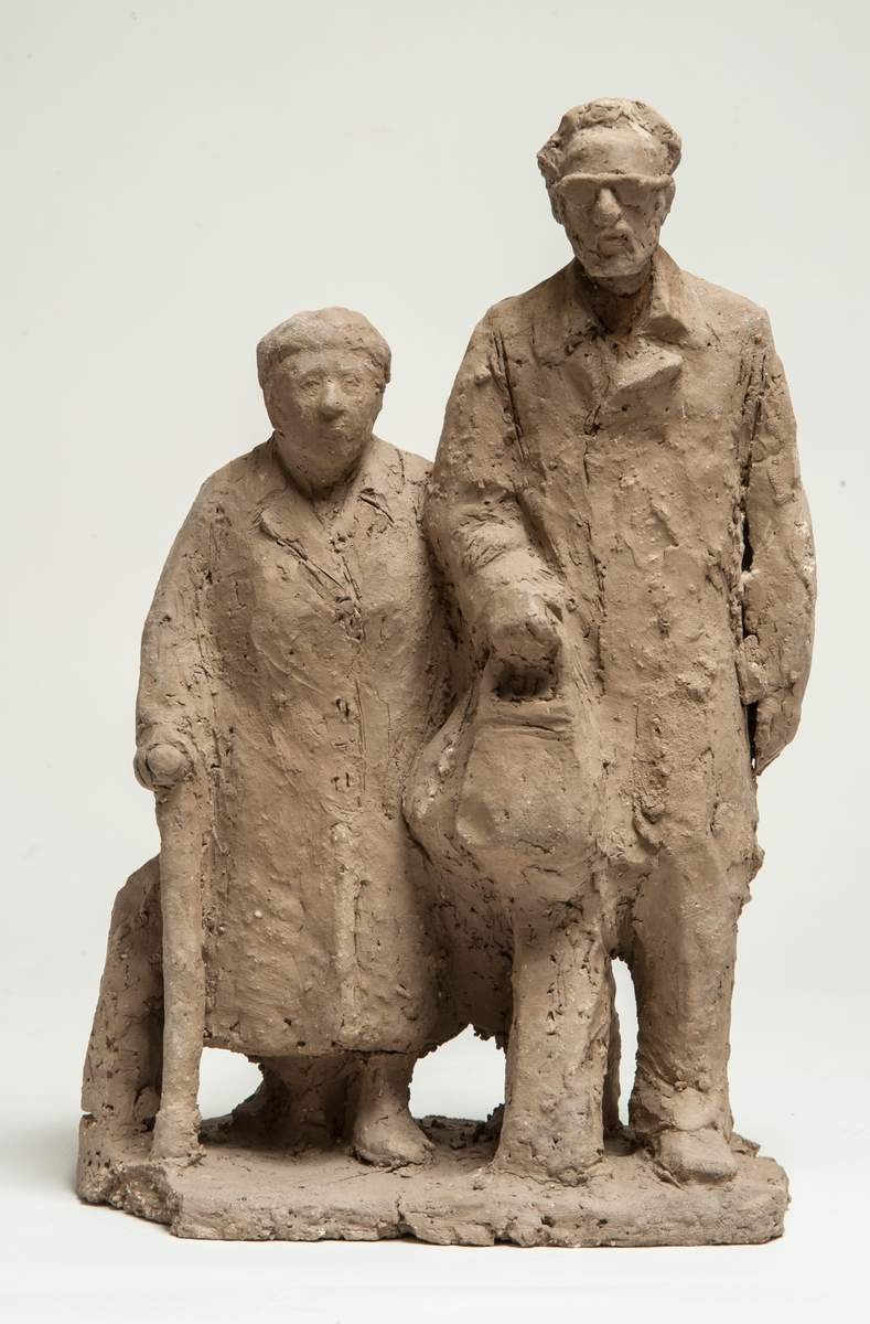 Прогулка (Автопортрет с матерью), Lev Razumovsky, 1984