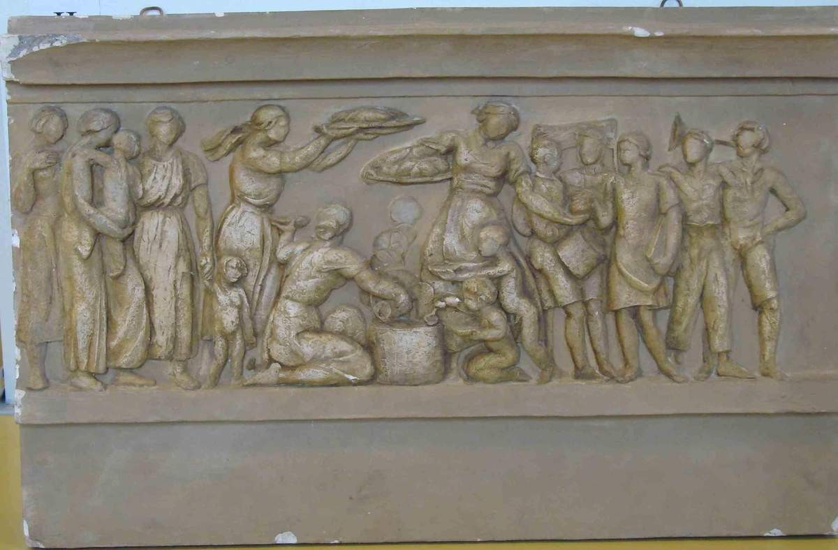 Эскизы фриза для здания «Межрабпом», Vera Mukhina, 1933–1935